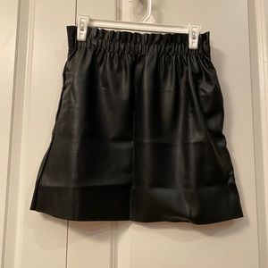 Zara leather paper bag skirt! Size medium